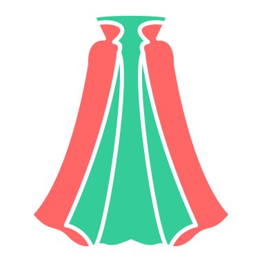 Çizgi film elbisesinin vektör çizimi