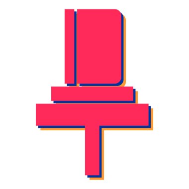 Modern b 'nin vektör illüstrasyonu eksik simgesi