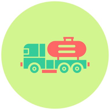 Kamyon. Web simgesi basit illüstrasyon