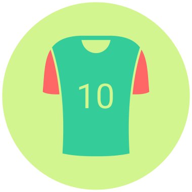 Jersey simgesi, vektör illüstrasyonu