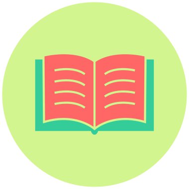 Kitap. Web simgesi basit illüstrasyon
