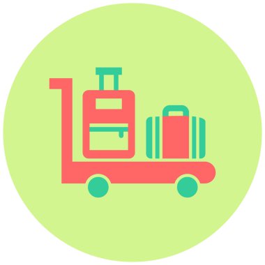 Seyahat. Web simgesi basit illüstrasyon