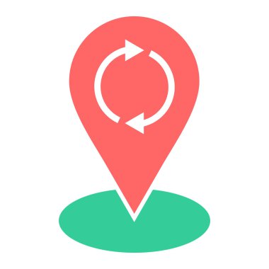 Harita işaretleyici. Basit tasarım