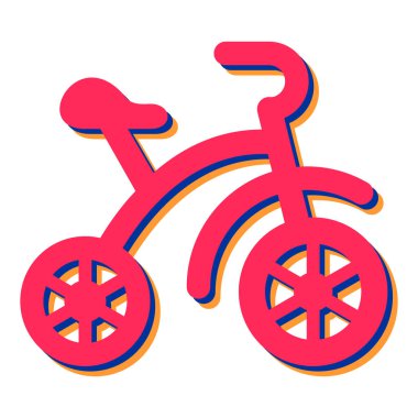 Bisiklet. Web simgesi basit illüstrasyon