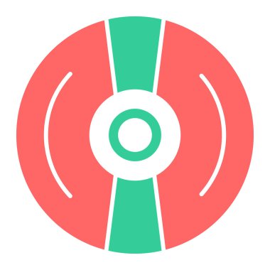 cd disk simgesi vektör illüstrasyonu