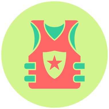 Kurşun geçirmez modern simgenin vektör illüstrasyonu 