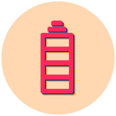 Pil. Web simgesi basit illüstrasyon