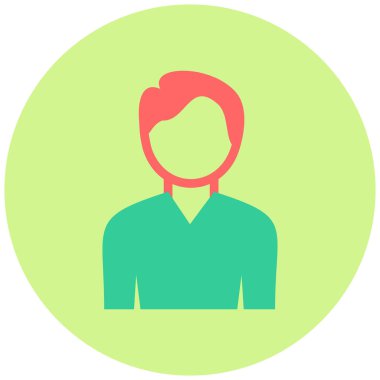 avatar. Web simgesi basit illüstrasyon