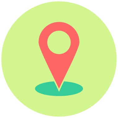 konum. Web simgesi basit illüstrasyon