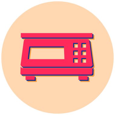 Ölçek simgesi, basit tasarım vektör çizimi