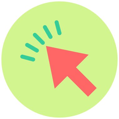 İmleç. Web simgesi basit illüstrasyon