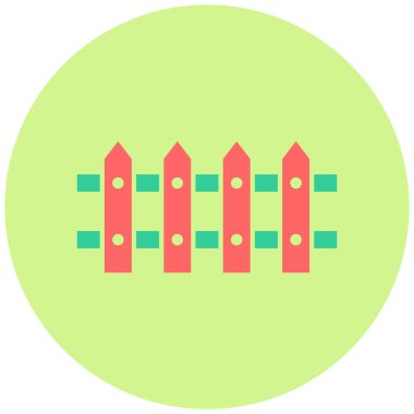 Çit modern simgesinin vektör illüstrasyonu 