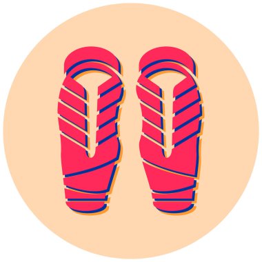 flip flops vektör simgesi