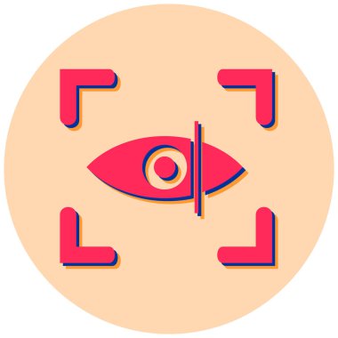 Göz. Web simgesi basit tasarım