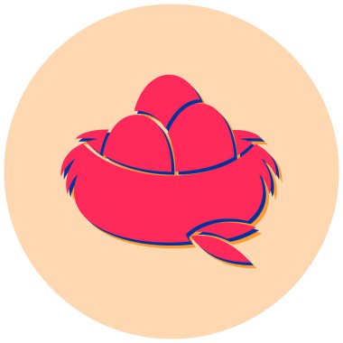 Tek yumurta simgesinin vektör çizimi 