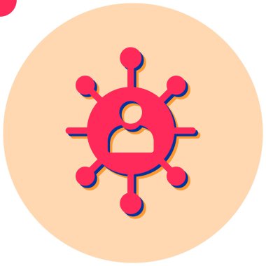 hiyerarşi. Web simgesi vektör illüstrasyonu