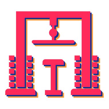 Modern b 'nin vektör illüstrasyonu tuğla ikonundan yoksun