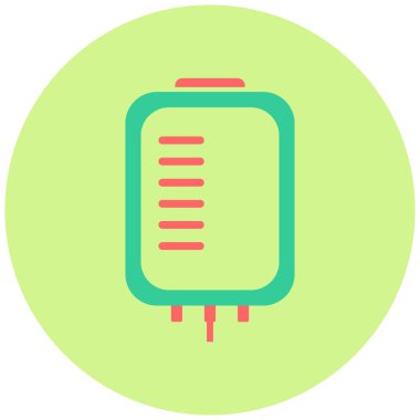 Kan Torbası simgesinin vektör illüstrasyonu