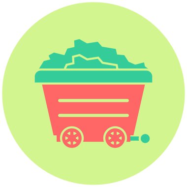 Kömür. Web simgesi basit illüstrasyon