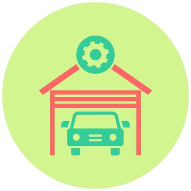 Atölye simgesi, vektör illüstrasyonu