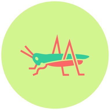 Çekirge simgesinin vektör çizimi