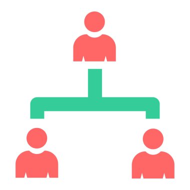 iş insanları simgesi, vektör illüstrasyonu