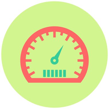 Moda biçimi izole edilmiş arkaplanda hız göstergesi simgesi