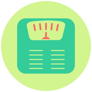 Ağırlık Makinesi. Web simgesi basit illüstrasyon