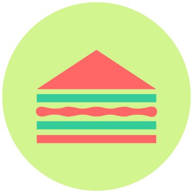 Sandviç. Web simgesi basit illüstrasyon