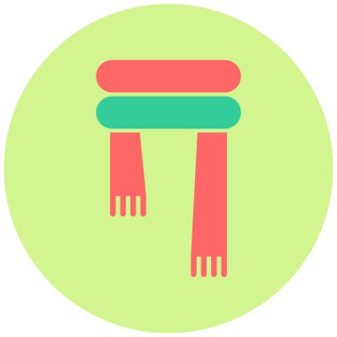 Eşarp modern simgesinin vektör çizimi 