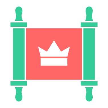 Kral. Web simgesi basit illüstrasyon