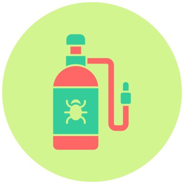 Bir şişe simgesinin vektör illüstrasyonu