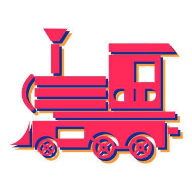 tren simgesi vektör illüstrasyonu