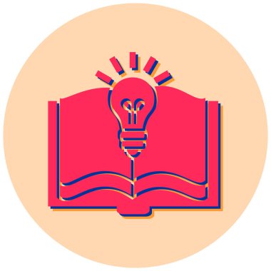 kitap simgesi vektör illüstrasyonu