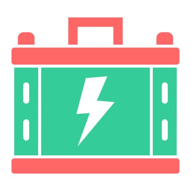 pil simgesi. Web için araba vektör simgelerinin basit illüstrasyonu