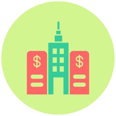 Kapitalizm. Web simgesi basit illüstrasyon