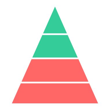 Piramit. Web simgesi basit illüstrasyon