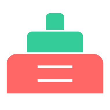 Otelde. Web simgesi basit illüstrasyon