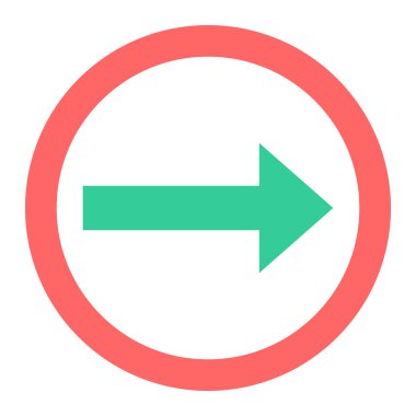 Ok. Web simgesi basit illüstrasyon