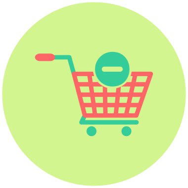 Cart modern simgesinden Kaldır 'ın vektör çizimi 