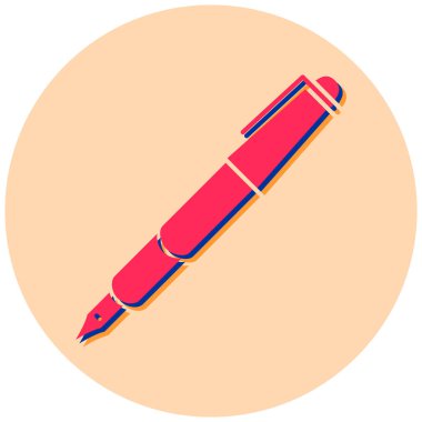 Kalem. Web simgesi basit tasarım