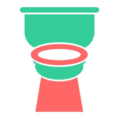 Tuvalet kase vektör simgesi