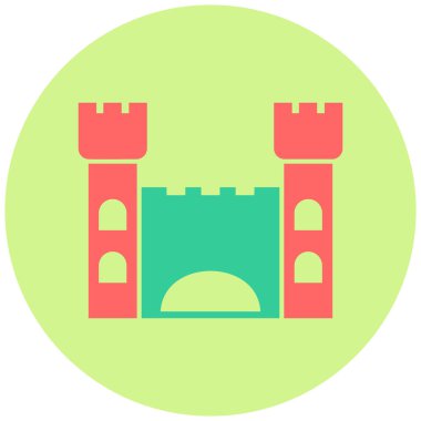 Kule modern simgesinin vektör illüstrasyonu 