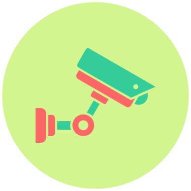 CCTV Kamerasının vektör illüstrasyonu modern simge 