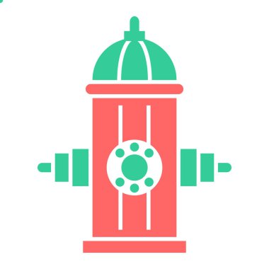 Gaz musluğu ikonu. Ağ için ateş söndürücü vektör simgelerinin özet çizimi