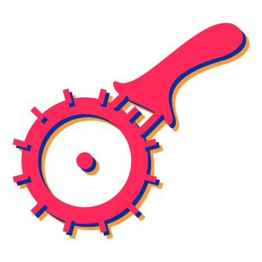 Bir araba simgesinin vektör illüstrasyonu