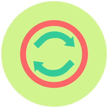 Yenile. Web simgesi basit illüstrasyon