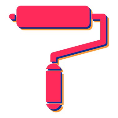 Boya silindiri ikonu. vektör illüstrasyonu