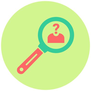 Şüpheli modern simgesinin vektör illüstrasyonu 