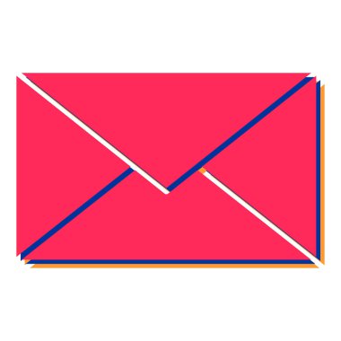 zarf e- posta simgesi vektör illüstrasyon grafik tasarımı